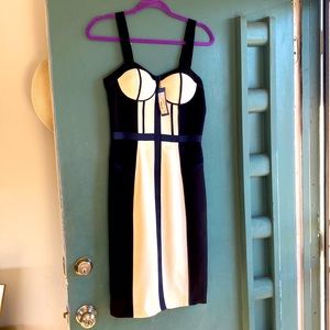 Rebecca Minkoff dress. 100% silk, lining 95% polyester 5% spandex
